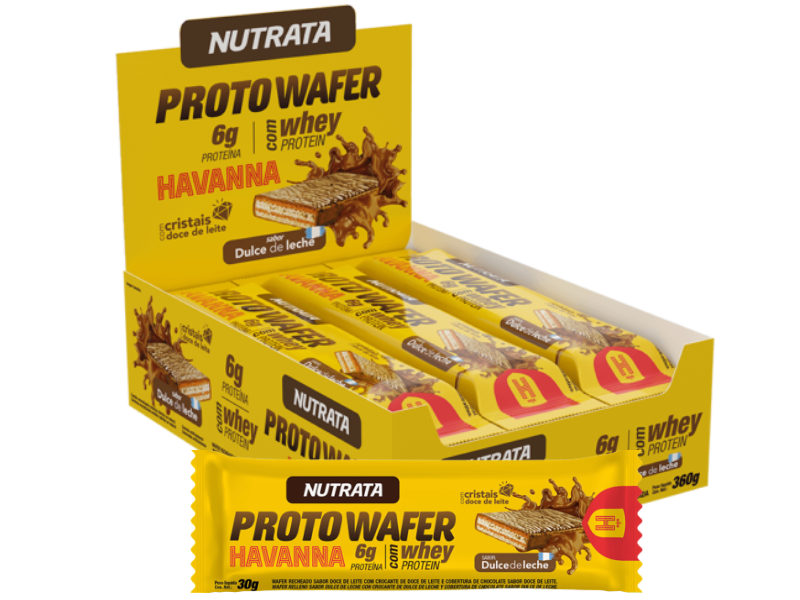 PROTO WAFER HAVANNA 12UN 30G - NUTRATA - Sua Saúde Distribuidora