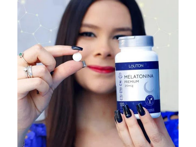 MELATONINA PREMIUM 120COMP 500MG - LAUTON - Sua Saúde Distribuidora