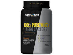 WHEY 100% ZERO LACTOSE 900G - PROBIÓTICA - Sua Saúde Distribuidora