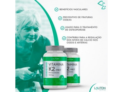 VITAMINA K2 60CAPS 400MG - LAUTON - Sua Saúde Distribuidora