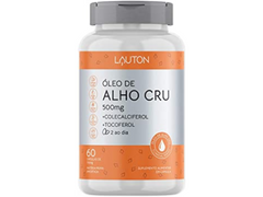 OLEO DE ALHO CRU 60CAPS 500MG - LAUTON - Sua Saúde Distribuidora