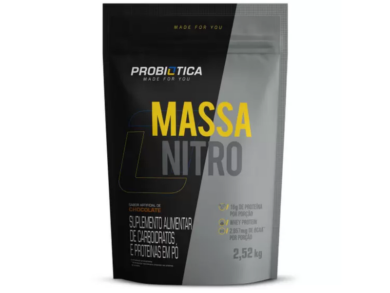 MASSA NITRO 2,5KG - PROBIÓTICA - Sua Saúde Distribuidora