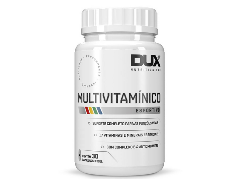 MULTIVITAMÍNICO 30CAPS 500MG - DUX NUTRITION - Sua Saúde Distribuidora