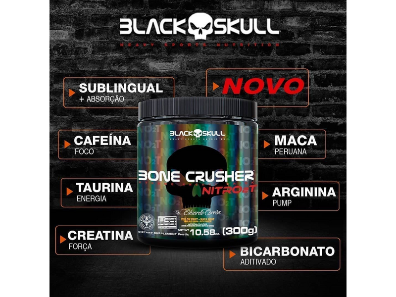 BONE CRUSHER 150G - BLACK SKULL - Sua Saúde Distribuidora