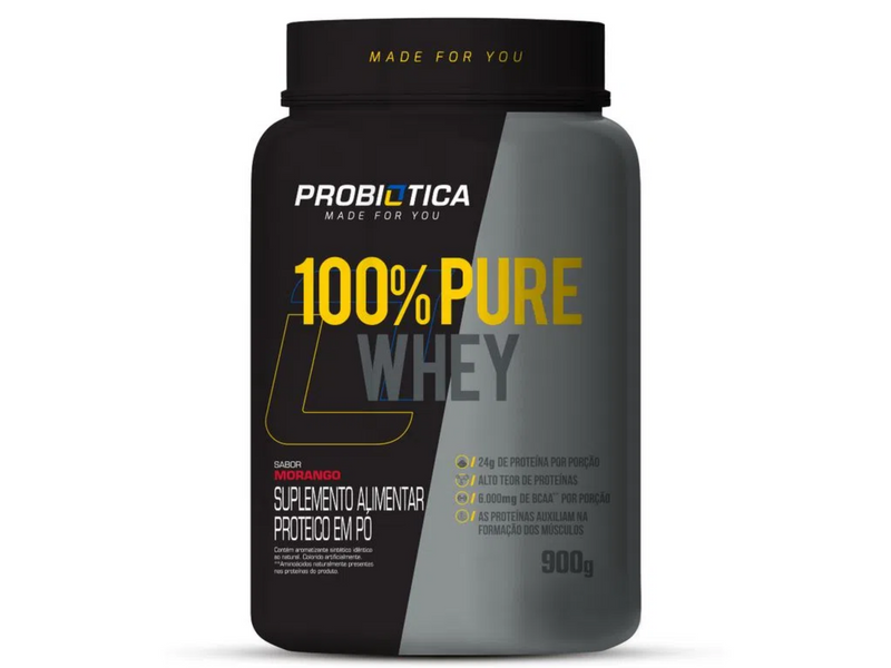 WHEY 100% 900G - PROBIOTICA - Sua Saúde Distribuidora