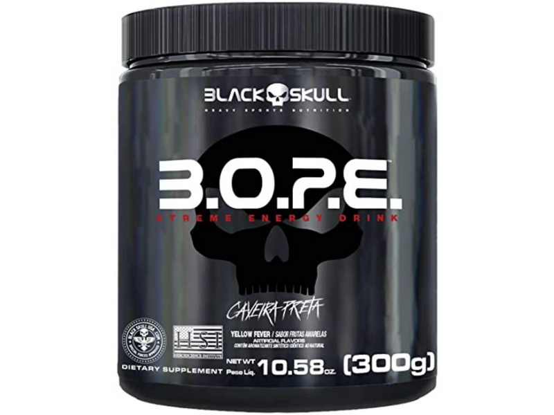 BOPE 300G PRÉ TREINO - BLACK SKULL - Sua Saúde Distribuidora