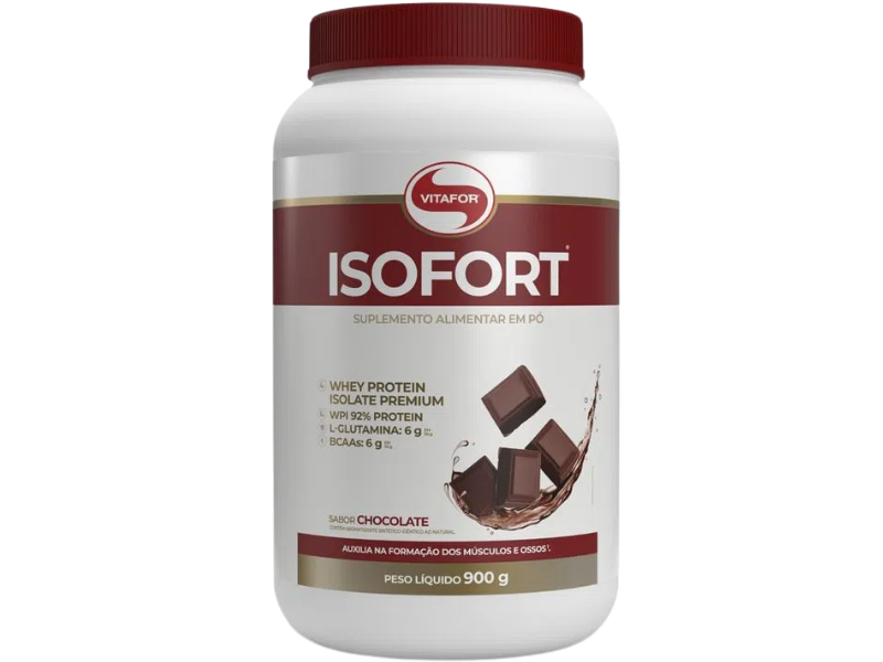 WHEY ISOLADO ISOFORT 900G - VITAFOR - Sua Saúde Distribuidora