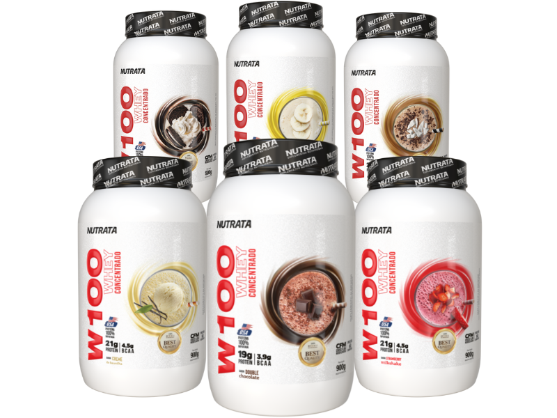 WHEY 100% 900G - NUTRATA - Sua Saúde Distribuidora