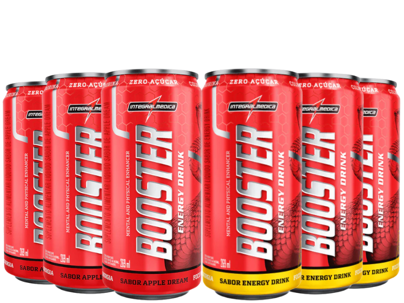 BOOSTER ENERGY DRINK 269ML (FARDO 6UN) - INTEGRALMEDICA - Sua Saúde Distribuidora