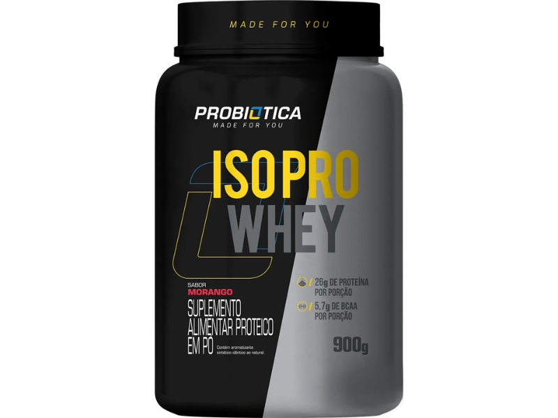 ISO PRO WHEY 900G - PROBIÓTICA - Sua Saúde Distribuidora