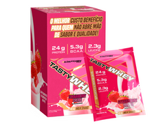 TASTY WHEY C/ 12 SACHÊS 34G - ADAPTOGEN - Sua Saúde Distribuidora